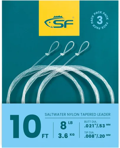 Vista 58 de SF Hand Tied Loop Fly Fishing Tapered Leader Freshwater Trout