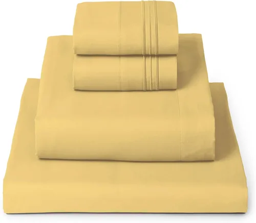 Vista 13 de Mellanni Juego de sábanas Twin XL - Juego de ropa de cama de 4 piezas de la colección icónica, (incluyendo 2 fundas de almohada), bolsillo profundo