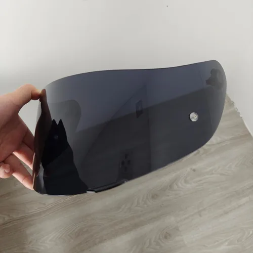 Vista 4 de KMAN Protector de visera de casco de motocicleta para K1 K1S K3SV K5 K5S protector solar capacetes lente Cascos accesorios (humo profundo)