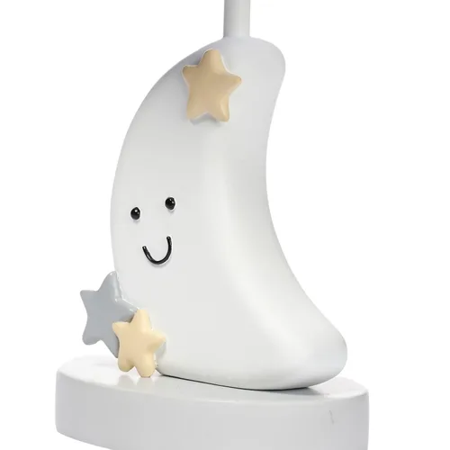 Vista 4 de Bedtime Originals Little Star Celestial Moon - Lámpara de guardería con pantalla y bombilla