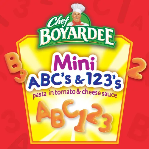 Vista 4 de Chef Boyardee Mini ABC y 123 con albóndigas, 15 onzas, paquete de 4