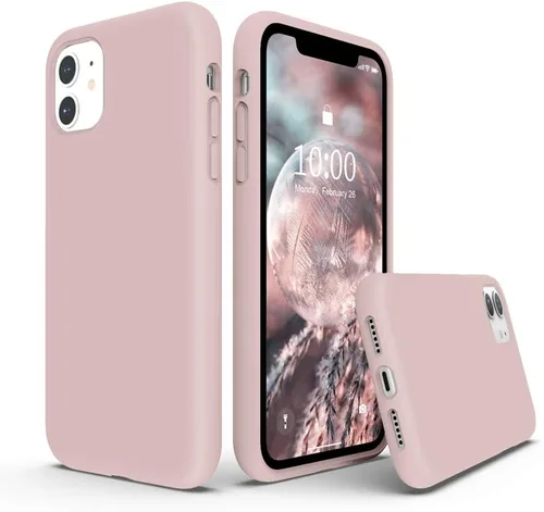 Vista 10 de Surphy - Carcasa de silicona líquida, diseño grueso completo con forro de microfibra, 6.1” para iPhone 11, 2019