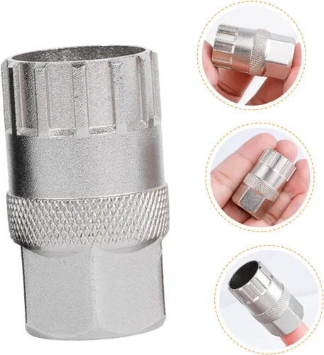 Vista 9 de VANZACK Uds Herramienta de eliminación de rueda libre de bicicleta Cassette Lockring Socket niquelado Fácil de usar Accesorios de ciclismo