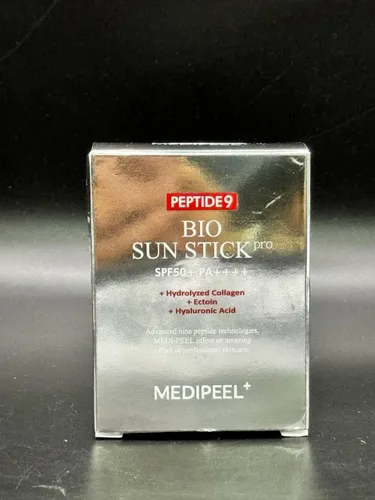 Vista 2 de Generic MEDIPEEL Peptide 9 Bio Sun Stick Pro - Protector solar antiarrugas, unisex, péptido 9 bio SPF50+, protector solar portátil con protección UV