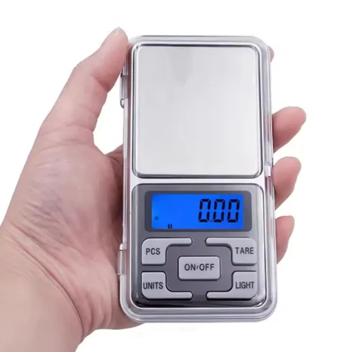 Vista 2 de Báscula digital de bolsillo portátil, 7.05 oz/0.00 oz, mini báscula de joyería, pequeña báscula digital para contar PCS, báscula de cocina