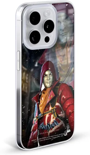 Vista 2 de Head Case Designs Officially Licensed Batman Arkham Origins Anarky Characters Gel Case [Military Grade Protection] Compatible with Apple iPhone 13