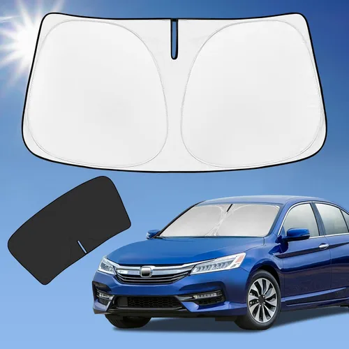 Vista 199 de Parasol de 4 capas para parabrisas, ajuste personalizado, tela 240T