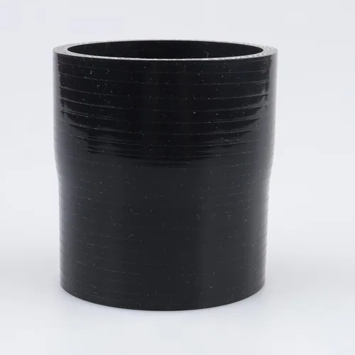 Vista 100 de AC PERFORMANCE ID de 1" a 1/2" (25mm a 13mm) Manguera de silicona recta reductora de 3 capas reforzada negra, 3" de longitud Negro