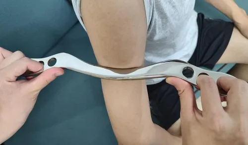 Vista 7 de AnTixei - Rascador muscular de acero inoxidable Gua Sha, juego de herramientas de masaje (7 piezas) - Juego de herramientas IASTM, gran herramienta