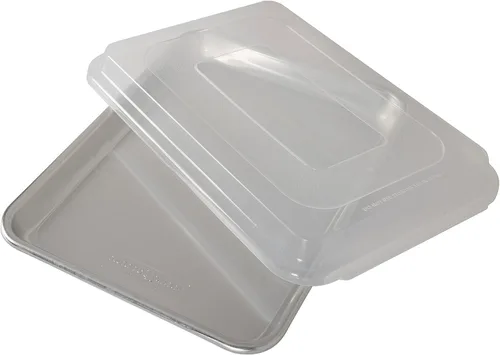 Vista 15 de Nordic Ware Naturals 45339 - Juego de utensilios para hornear de 3 piezas de aluminio, bandeja de un cuarto de hoja y bandeja para pasteles
