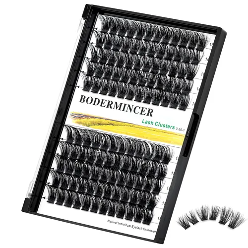 Vista 23 de Bodermincer 4 piezas Pinzas de Clúster de Pestañas para Injerto de Extensiones de Pestañas Postizas (4 piezas de Pinzas)