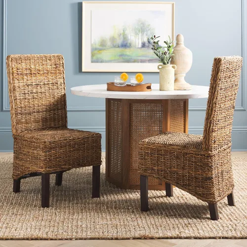 Vista 7 de Safavieh Home Collection Silla de comedor natural Pembrooke Plátano Natural