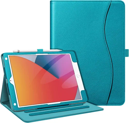 Vista 36 de Fintie - Funda para iPad de 9ª / 8ª / 7ª generación (2021/2020/2019) de 10.2 pulgadas - [Protección de esquinas] Funda con soporte de visualización