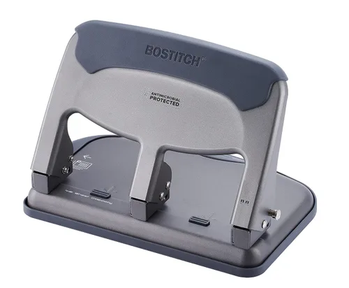 Vista 10 de Bostitch EZ Squeeze - Perforadora resistente de 3 agujeros, capacidad de 40 Negro