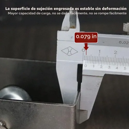 Vista 3 de Bibabala 2 abrazaderas de instalación frontal de cajón, abrazadera en C universal de acero inoxidable, herramientas de instalación de gabinetes