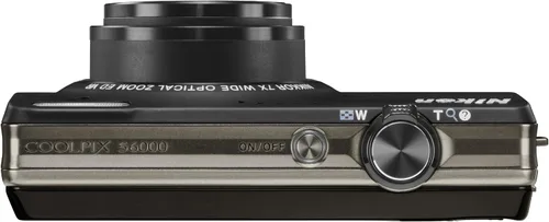 Vista 3 de Nikon Coolpix S6000 - Cámara digital de 14 MP con zoom de reducción de vibración óptica (VR) 7x y LCD de 2.7 pulgadas (negro)