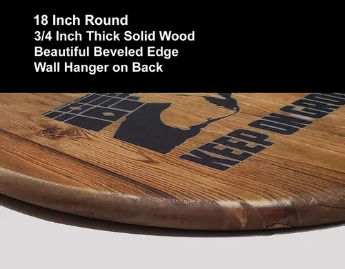 Vista 2 de The Reserve Bourbon Inspired by Whiskey Barrel - Letrero de barra de 18 pulgadas para decoración de bar