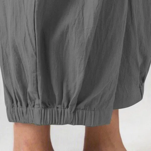 Vista 6 de Womens Capri Yoga Pants Wide Leg Loose Comfy Lounge Cropped Capris with Pockets
