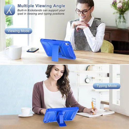 Vista 6 de Funda Soke para iPad (A16) de 11ª generación de 11 pulgadas 2025, iPad de 10ª generación de 10.9 pulgadas 2022, con protector de pantalla