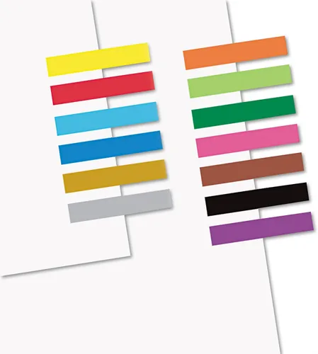 Vista 2 de Redi-Tag Banderas de página extraíbles/reutilizables, 13 colores surtidos, 240 banderas/paquete 20202