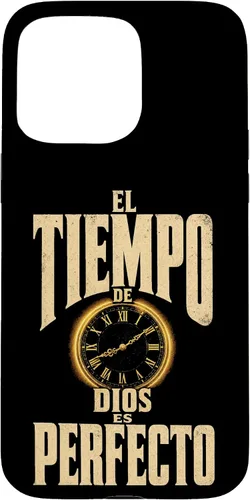 Vista 10 de Fe Cristiana El Tiempo De Dios ES Perfecto Vintage Clock Case for iPhone Air