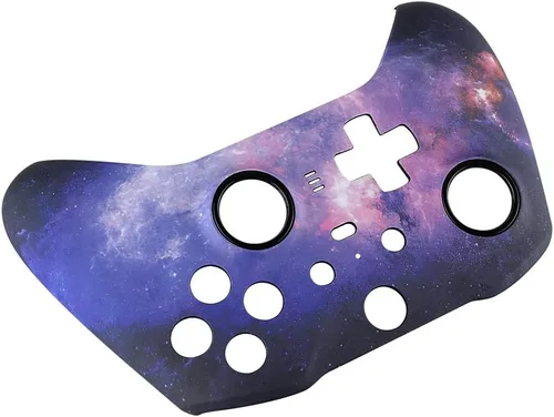 Vista 8 de eXtremeRate Nebula Galaxy - Funda de repuesto para placa frontal con diseño de galaxia, carcasa frontal suave al tacto, kit de repuesto para Xbox