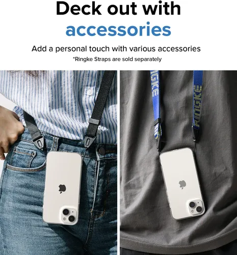 Vista 9 de Ringke Air - Funda delgada pero resistente, compatible con iPhone 14 de 6.1 pulgadas, transparente, flexible, ligera, delgada, transparente
