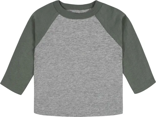 Vista 2 de Gerber Paquete de 3 camisetas de béisbol de manga larga para bebé niño