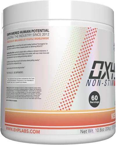 Vista 9 de EHP Labs OxyShred - Polvo termogénico para antes del entrenamiento y suplemento para adelgazar no estimulante con L-glutamina y acetil-L-carnitina