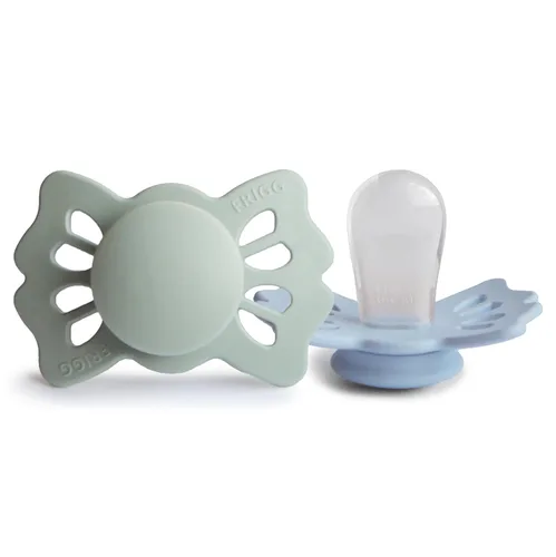 Vista 16 de FRIGG Daisy SilkySoft Chupete de Silicona para Bebé Fabricado en Dinamarca Sin BPA (Rosa Bebé/Lila Suave, 0-6 Meses)