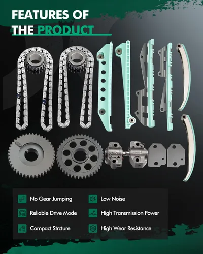 Vista 5 de SCITOO 9-0387SGX Kit de cadena de distribución para 1997-2004 para Ford Crown Victoria E-150 E-250 Club Econoline Expedition Explorer para F-150