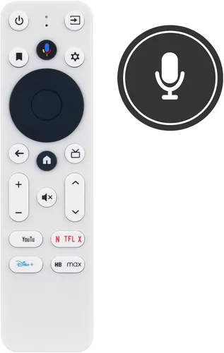 Vista 2 de Comandante de control remoto de voz de repuesto para Onn Android TV 4K UHD Stick TV Box 100026240 100024646