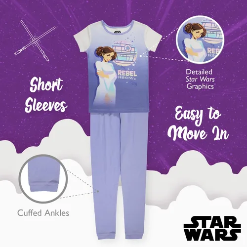 Vista 4 de STAR WARS unisex-child 2-piece Snug-fit Cotton Pajama Set, Soft & Cute for Kids