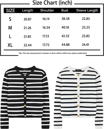 Vista 5 de LILLUSORY Chaqueta de mujer con cuello redondo y botones dorados, chaqueta con bolsillos de parche