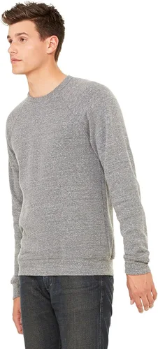 Vista 3 de Bella + Canvas - Sudadera unisex de forro polar con cuello redondo