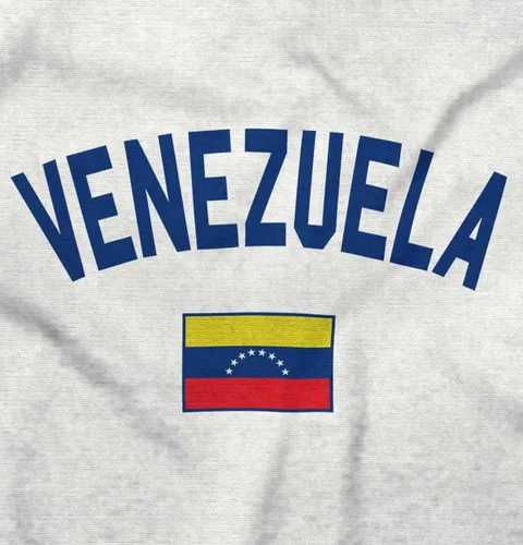Vista 2 de Brisco Brands Venezuela Country Flag - Sudadera con capucha para mujer y hombre