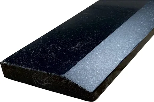 Vista 6 de Tenedos Hollywood One - Azulejo de umbral de piso de granito para puerta de mármol negro biselado alto, pulido, sin mantenimiento, resistente a