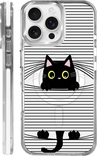Vista 121 de Funda para iPhone 13 Pro, transparente con bonito patrón de tiburón azul, compatible con Magsafe funda protectora suave para mujeres y niñas (blanco)