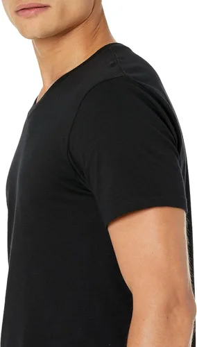 Vista 4 de Tienda Essentials Camiseta con cuello en V para hombre, paquete de 6