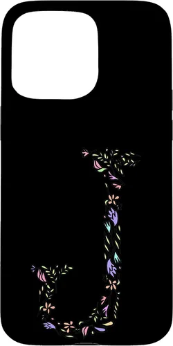 Vista 31 de Letter J Floral Monogram Vintage Initial Personalized Gift Case for iPhone 17