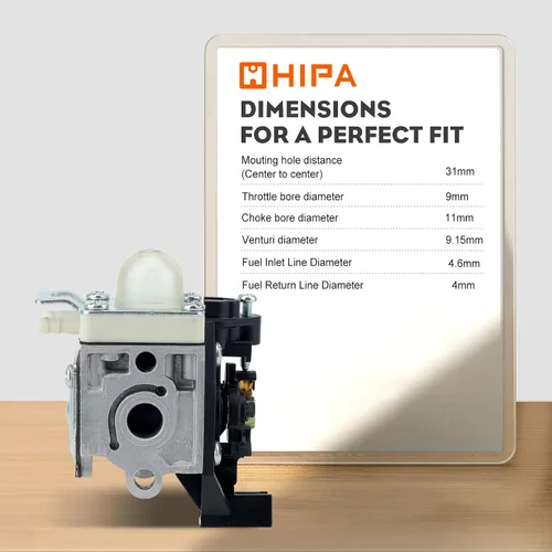 Vista 7 de Hipa SRM 225 Carburador para Echo SRM-225 PAS 225 GT225 GT-225 SRM225 PE225 PE-225 PAS225 PAS-225 SHC225 PPF225 Weedeater Trimmer Reemplazar RB-K93