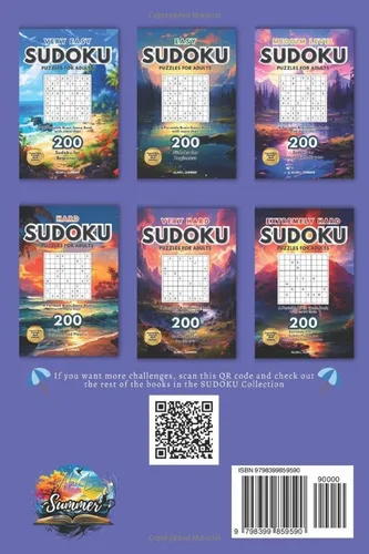 Vista 2 de Medium Level Sudoku Puzzles for Adults A Portable Brain Game Book with more than 200 Sudoku for Intermediate Players - Travel Size Format