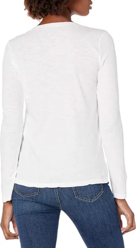 Vista 3 de VELVET BY GRAHAM & SPENCER Camiseta de manga larga con cuello en V para mujer