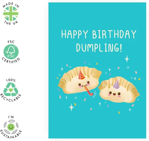 Vista 2 de CENTRAL 23 Tarjeta de cumpleaños para mejor amigo, bola de masa de feliz cumpleaños, tarjetas de felicitación dulces para hombres y mujeres