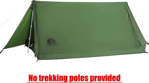 Vista 2 de 2-Person Trekking Pole Tent for Backpacking - Ultralight A-Frame Backpacking Tent, Two Person Waterproof Hiking Tent for Camping, Lightweight
