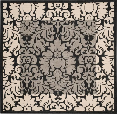 Vista 3 de SAFAVIEH Courtyard Collection - Alfombra de pasillo, 2 pies 3 pulgadas x 6 pies 7 pulgadas, color verde oliva y natural, no desprende pelusa