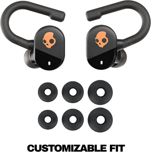 Vista 7 de Auriculares Skullcandy Push Play Active inalámbricos, auriculares Bluetooth, ajuste con aislamiento de ruido, 34 horas de batería, gancho