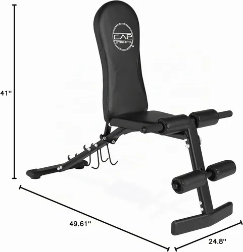 Vista 8 de CAP Barbell Banco plano/inclinado/declive Negro