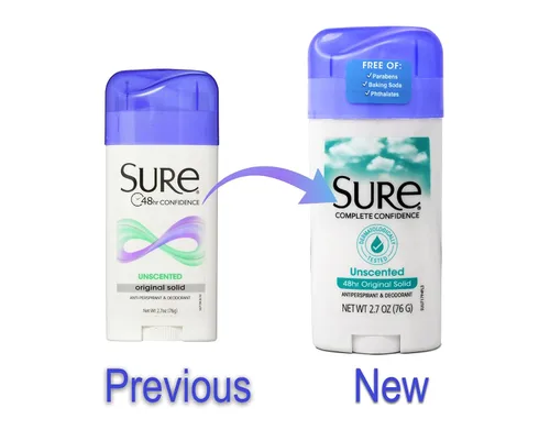 Vista 2 de Sure Desodorante antitranspirante sólido original sin perfume, 2.70 onzas (paquete de 6)