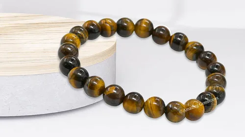 Vista 214 de Amazing Gemstone Crystal Bracelet for Women Men's Gifts - Protection Healing Crystal Bracelet - 8mm Gemstone Beaded Stretchable Bracelet Pulseras
